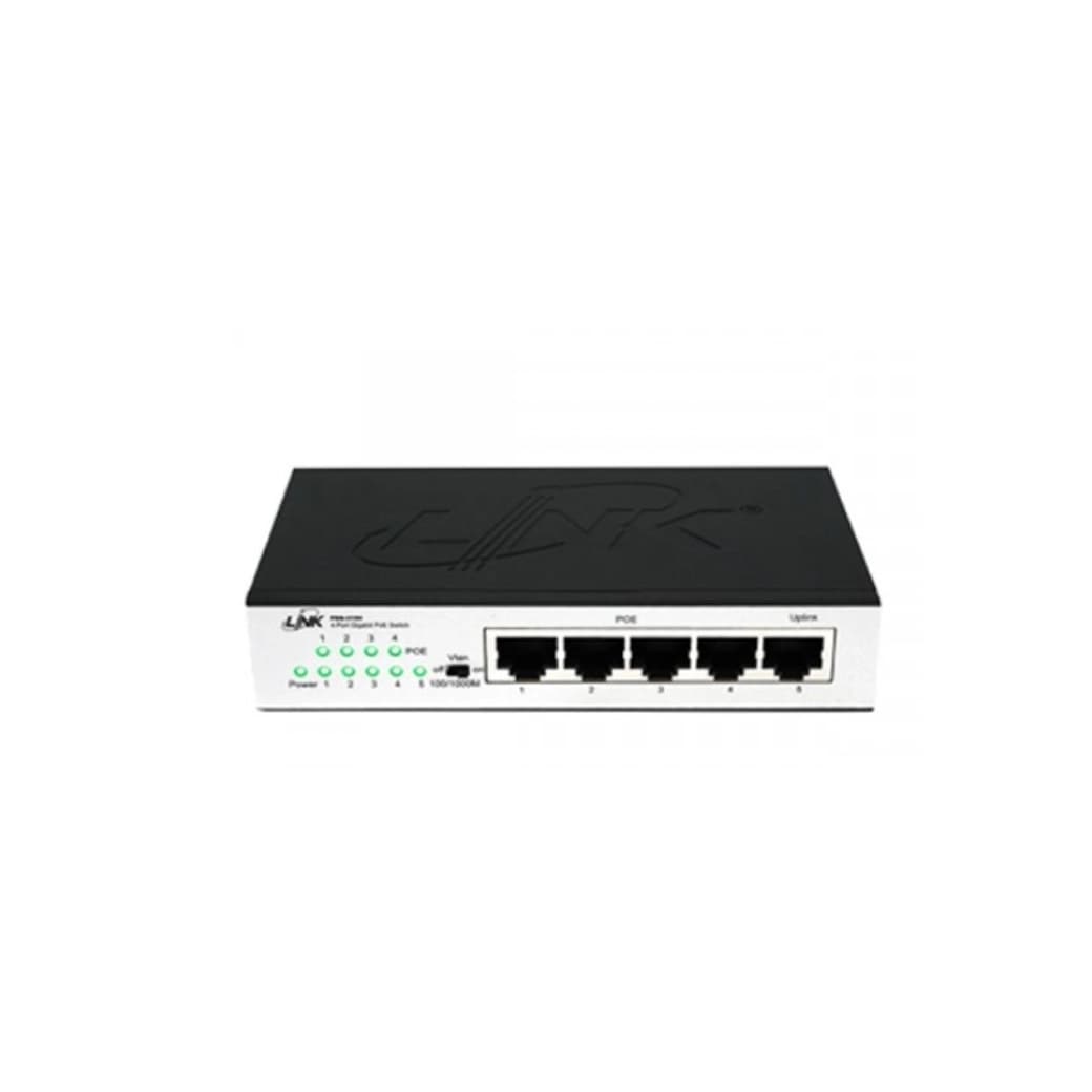 4 PORT GIGABIT PoE SWITCH (10/100/1000Mbps), 60W